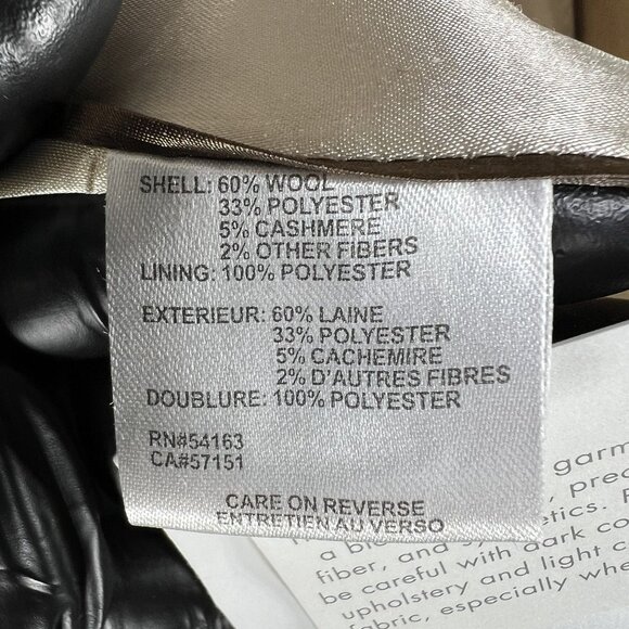 Calvin Klein NWT Womens 3X Camel Tan Wool Cashmere Blend Long Coat Quiet Luxury - Picture 12 of 16